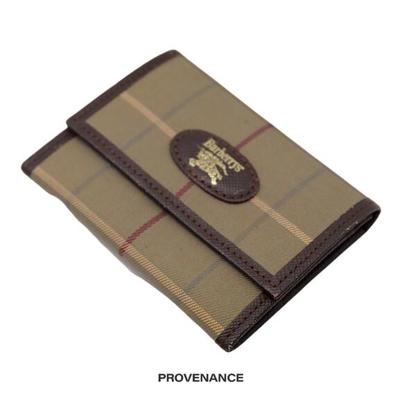 🔴 Burberry Horizontal Gusset Snap Coin Wallet - Nova Check - Picture 4 of 6